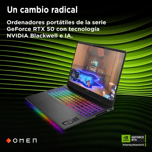 OMEN MAX Gaming Laptop 16-ah0039ns Intel Core Ultra 9 275HX Portátil 40,6 cm (16") WQXGA 32 GB DDR5-SDRAM NVIDIA GeForce RTX 5070 Ti Wi-Fi 7 (802.11be) FreeDOS AI PC Negro - Imagen 12