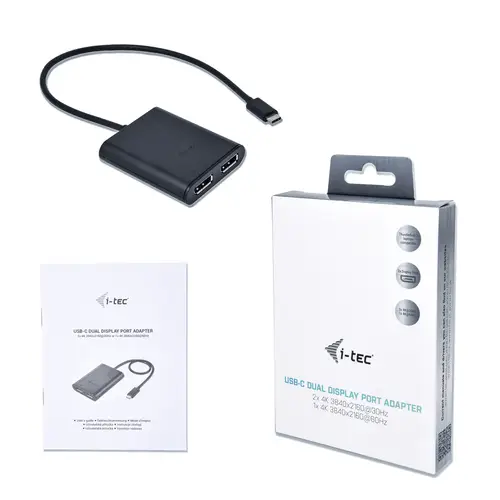 USB-C 3.1 Dual 4K DP Video Adapter - Imagen 4