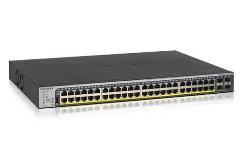 GS752TP-300EUS switch Gestionado L2/L3/L4 Gigabit Ethernet (10/100/1000) Energía sobre Ethernet (PoE) 1U Negro - Imagen 1