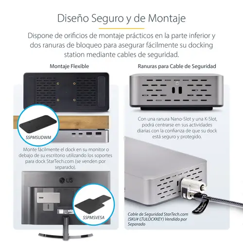 Docking Station USB4 - USB-C de 40Gbps - Vídeo Doble HDMI - Hasta 2x 4K 60Hz 4:4:4 (RGB) o 2x 4K 120Hz 4:2:2 - con Hub Ladrón 6x USB - 2,5GbE - PD 100W - Docking Station USB Tipo C - Imagen 16