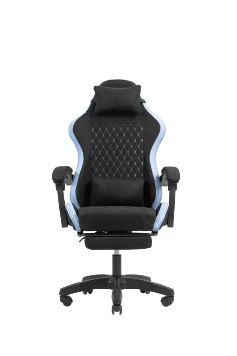 MGC-X Fabric Silla para videojuegos de PC Asiento acolchado Negro, Azul