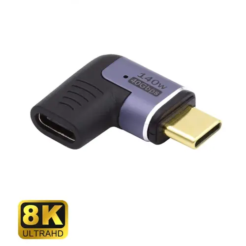 EC1048 cambiador de género para cable USB-C Negro, Púrpura - Imagen 1
