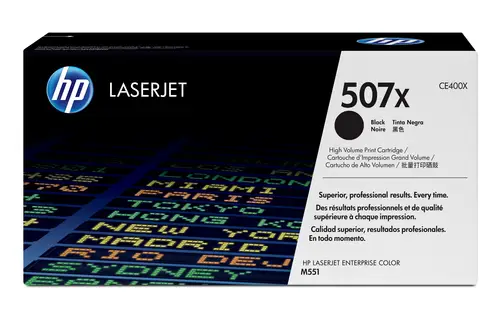 Cartucho de tóner original LaserJet 507X de alta capacidad negro - Imagen 1