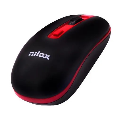 MOUSE WIRELESS BLACK/RED 1600 DPI - Imagen 2
