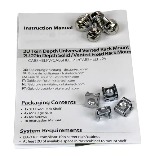 Estante Bandeja Ventilado para Armario Rack Universal Servidores 2U 22in Profundidad Fija - 22kg - Imagen 7