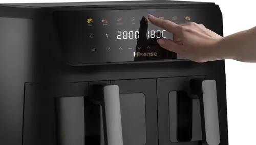 HAF2700DCD Doble 11 L Independiente 2700 W Freidora de aire caliente Negro - Imagen 4