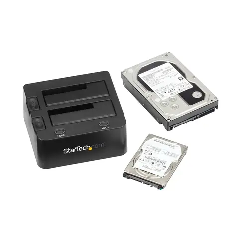 Docking Station de 2 Bahías USB 3.0 a SATA - Base de Acoplamiento USB de Discos Duros SSD SATA I/II/III de 2,5/3,5" - de Intercambio en Caliente - Carga Superior - Imagen 5