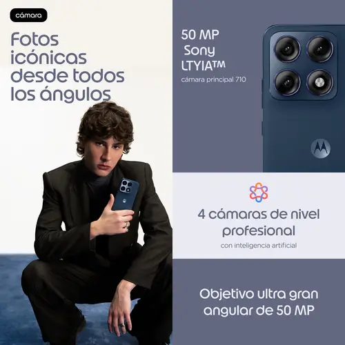 edge 70 pro 17,2 cm (6.78") SIM doble Android 16.0 5G USB Tipo C 12 GB 512 GB 6500 mAh Azul oscuro - Imagen 7
