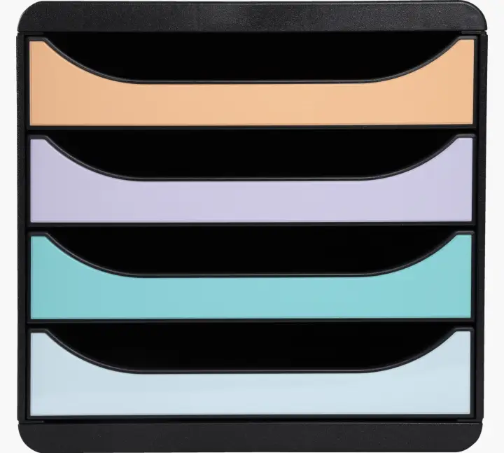 3104296D archivador organizador Plástico Beige, Negro, Verde, Gris, Rosa