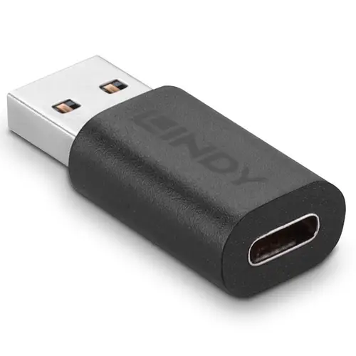 41904 cambiador de género para cable USB 3.2 Type A USB 3.2 Type C Negro - Imagen 2