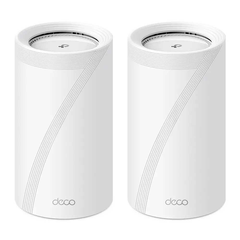 Deco BE85 (2-Pack) Tribanda (2.4 GHz / 5 GHz / 6 GHz) Wi-Fi 7 (80..