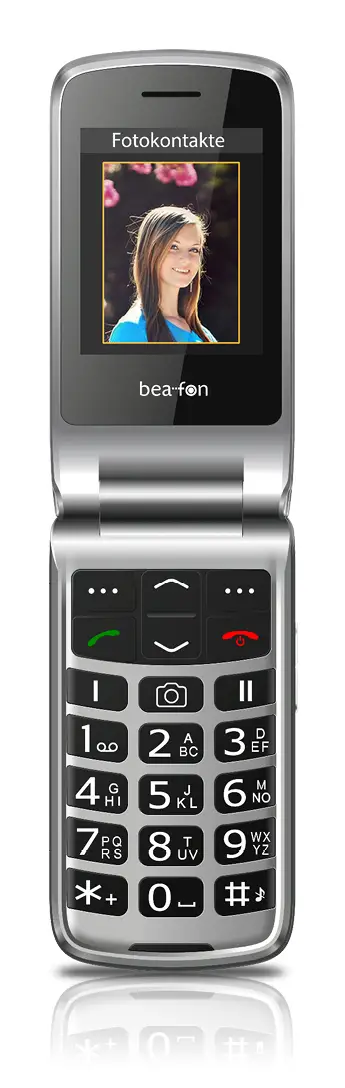 SL645plus LTE 7,11 cm (2.8") 120 g Negro, Plata Teléfono con cá..