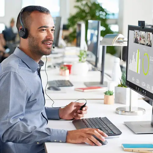 960-001055 cámara web 3 MP 1920 x 1080 Pixeles USB 2.0 Negro - Imagen 12