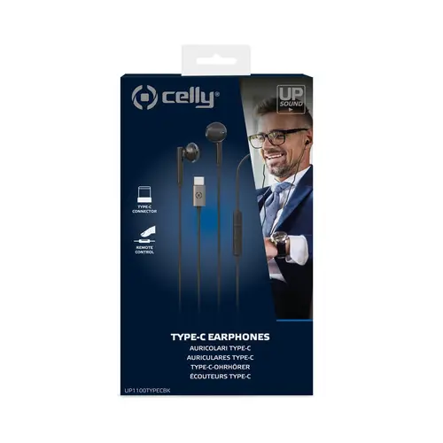 UP1100TYPEC Auriculares Alámbrico Dentro de oído Llamadas/Música USB Tipo C Negro - Imagen 4
