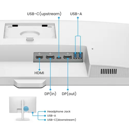 GW2790QT pantalla para PC 68,6 cm (27") 2560 x 1440 Pixeles Quad HD LED Blanco - Imagen 5