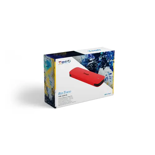 Caja externa para SSD M.2 NVMe, Rojo - Imagen 3