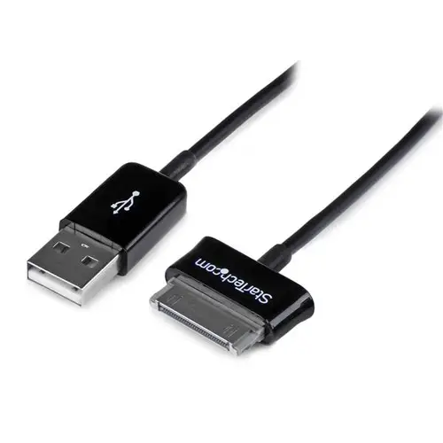 Cable Adaptador 2m Conector Dock USB para Samsung Galaxy Tab - Negro - USB A Macho - Imagen 1