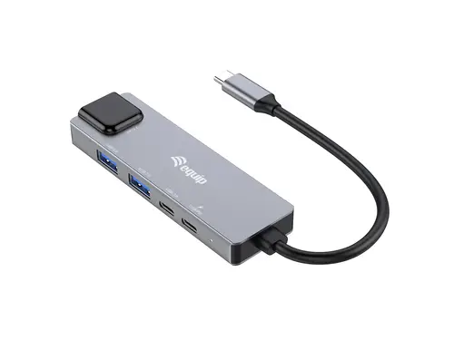 133496 Adaptador multifunción 5 en 1, 2,5 GbE, USB-A x 2, USB-C x 1, USB-C , 100 W USB PD - Imagen 3