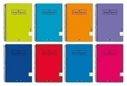 BLOC PAPYRUS UNICLAS PP Fº 80h LISO SURT - Pack de 5 unidades