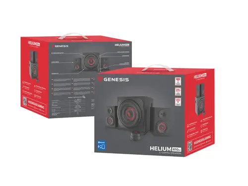 Helium 610BT conjunto de altavoces 60 W PC/ordenador portátil Negro, Rojo 2.1 canales De 2 vías 30 W Bluetooth - Imagen 6