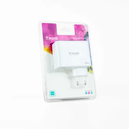 Cargador de Pared GaN 2xUSB-C/PD + USB-A/QC 100W, Blanco - Imagen 2