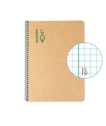 BLOCK ESCOLOFI GREEN A5 50h CD.4 80g C/M - Pack de 5 unidades