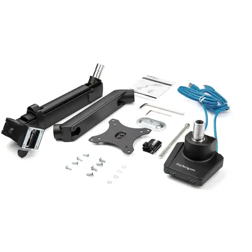 ARMSLIM2USB3 soporte para monitor 86,4 cm (34") Escritorio Negro - Imagen 8