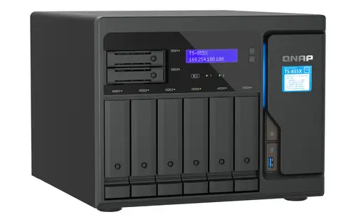 TS-855X SAN Torre Intel Atom® C5125 8 GB DDR4 0 TB QNAP QTS Negro - Imagen 5