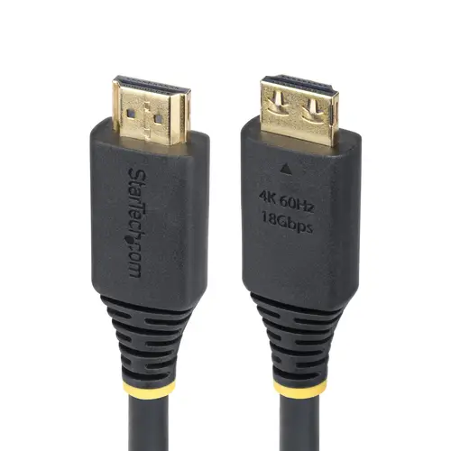 Cable HDMI de Alta Velocidad de 30cm - Conectores de Agarre - 4K60Hz/1440p 144Hz - HDR10/HDCP 2.2/ARC - UHD - 18Gbps - Cable HDMI para Monitor o Proyector - Recubrimiento de TPE - Imagen 1