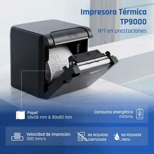 Impresora Térmica TP9000 USB+RJ45(RS232)+Ethernet - Imagen 2
