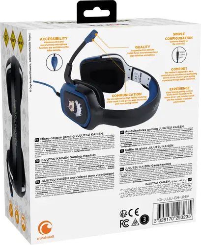 KX JUJUTSU GAMING HEADSET Auriculares Alámbrico Diadema Juego Negro, Azul - Imagen 11