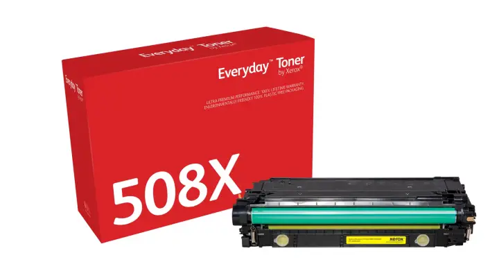 Everyday El tóner Everyday Amarillo de Xerox es compatible con HP 508X (CF362X), Capacidad alta