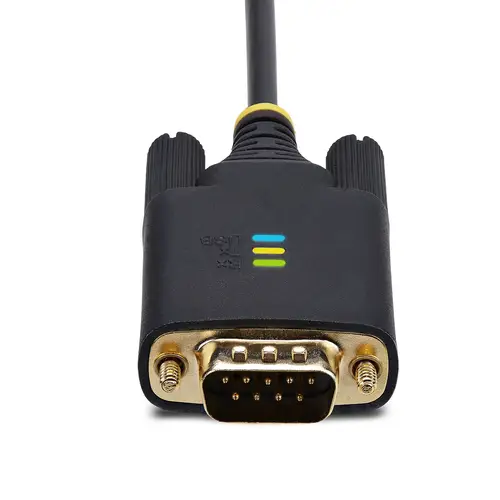 Cable Adaptador USB a Serie de 1m - Serial - Retención COM - FTDI - Adaptador USB-A a DB9 RS232 - con Tornillos DB9 Intercambiables - Windows/macOS/Linux - Imagen 4