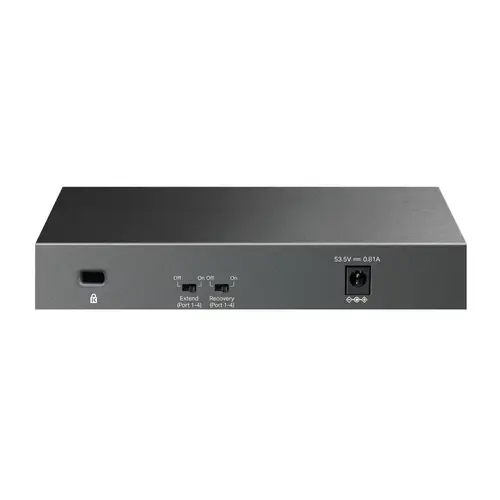 LiteWave LS106LP switch No administrado Fast Ethernet (10/100) Energía sobre Ethernet (PoE) Negro - Imagen 2
