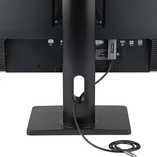 Soporte para un Monitor - Base para Monitor con Ajuste de Altura - para Monitores VESA de hasta 32" (7kg) - Soporte Ergonómico para Escritorio - con Inclinación/Giro/Rotación - Imagen 17