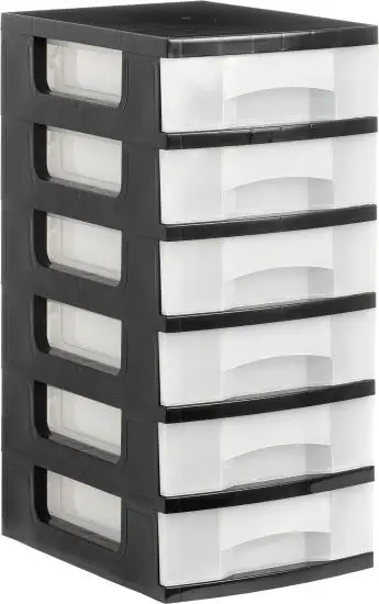 1106 CS TL cajonera para oficina Negro Plástico