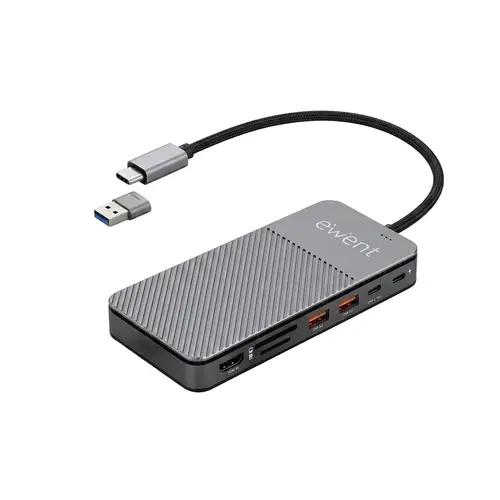 EW1156 base para portátil y replicador de puertos Alámbrico USB 3.2 Gen 1 (3.1 Gen 1) Type-C Aluminio - Imagen 1