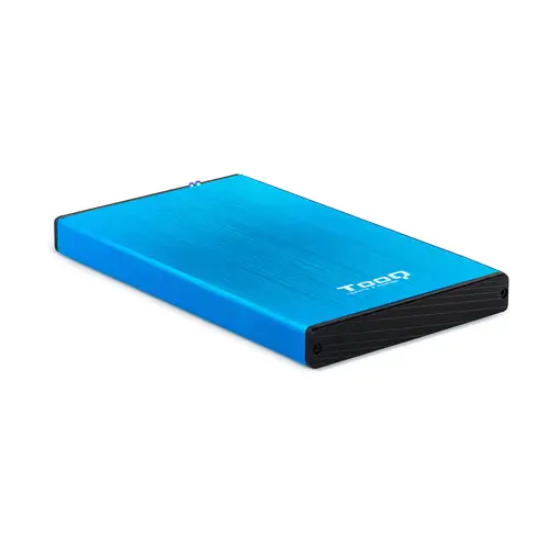 TQE-2527BL caja para disco duro externo Caja de disco duro (HDD) Negro, Azul 2.5" - Imagen 1