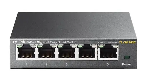 TL-SG105E Gestionado L2 Gigabit Ethernet (10/100/1000) Negro - Imagen 1