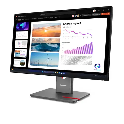 ThinkVision P24Q-40 pantalla para PC 60,5 cm (23.8") 2560 x 1440 Pixeles Quad HD LCD Negro - Imagen 2