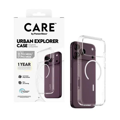 CARE by ® Urban Explorer Case Transparent w. White Magsafe iPhone 18 Pro Max | 17 Pro Max funda para teléfono móvil Transparente - Imagen 5