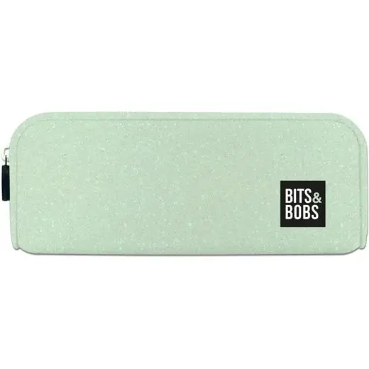 GRAFOPLÁS PORTATODO DE SILICONA BITS&BOBS VERDE PASTEL GLITTER