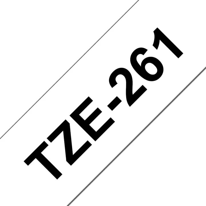 TZE-261 cinta para impresora de etiquetas Negro sobre blanco TZ