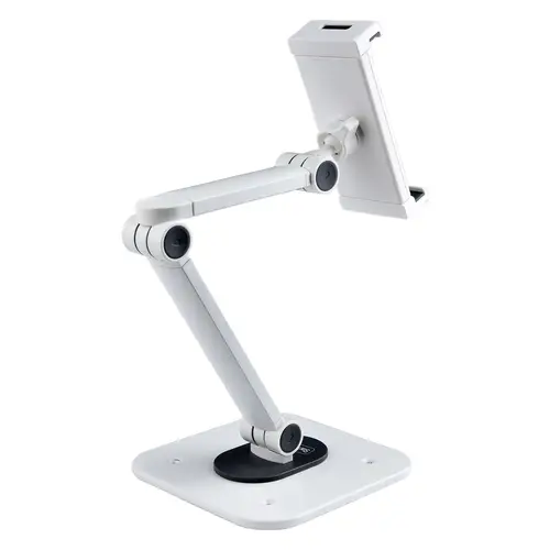 Soporte Ajustable de Sobremesa para Tablet - de Montaje en Pared - 1kg de Capacidad - Base Ergonómica Ajustable para Tablet - con Giro, Rotación e Inclinación - Imagen 2