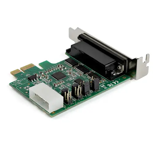 Tarjeta Adaptadora Serie PCI Express RS232 de 4 Puertos - Tarjeta Controladora Serie PCIe RS232 - PCIe a Serie DB9 - UART 16950 - Tarjeta de Perfil Bajo - Windows y Linux - Imagen 3