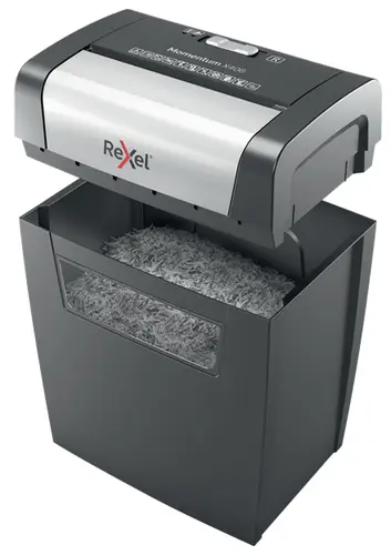 Momentum X406 triturador de papel Corte en partículas Azul, Gris - Imagen 3