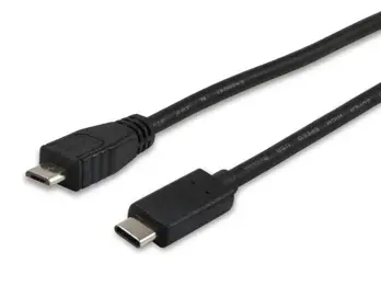 Cable USB 2.0 C a Micro-B, M/M, 1,0m