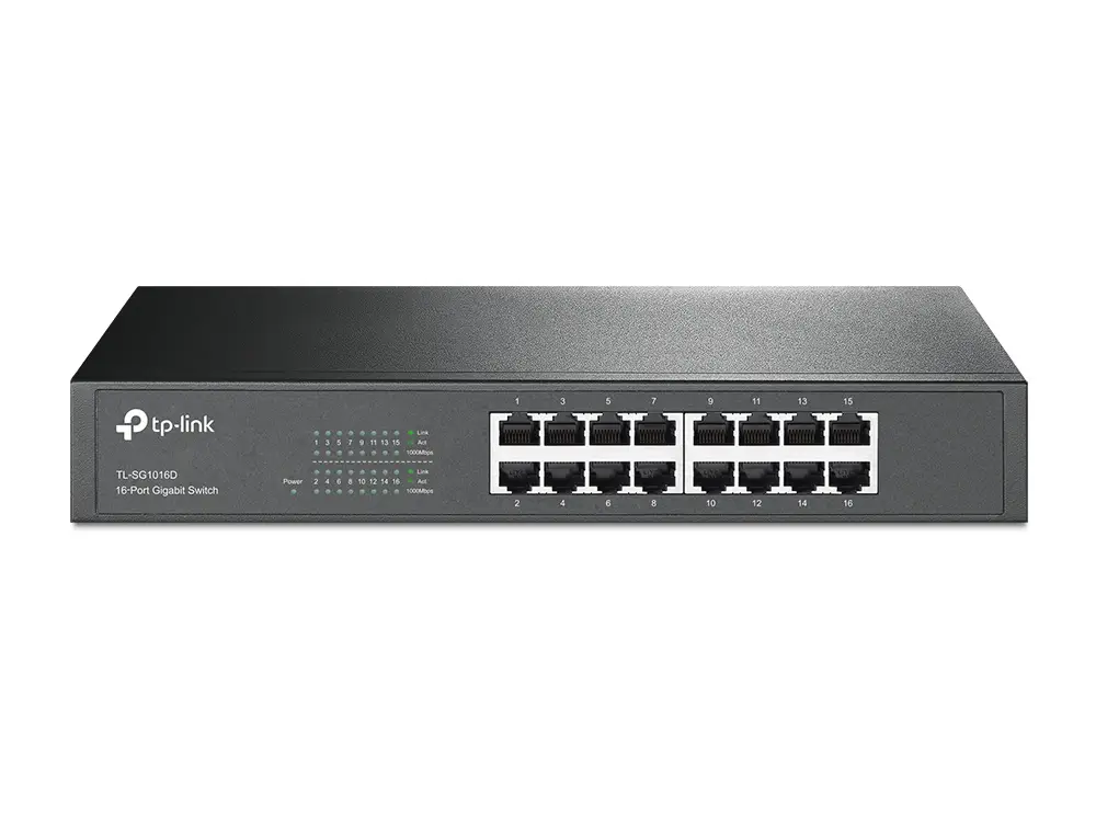 TL-SG1016D switch No administrado L2 Gigabit Ethernet (10/100/1000) Negro