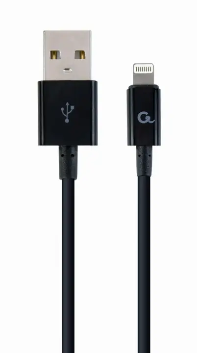 CC-USB2P-AMLM-2M cable de conector Lightning Negro