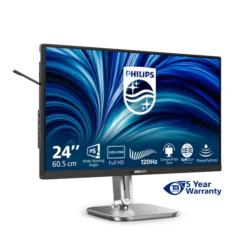 4000 series 24B2N4200/00 pantalla para PC 60,5 cm (23.8") 1920 x 1080 Pixeles Full HD LCD Gris - Imagen 2